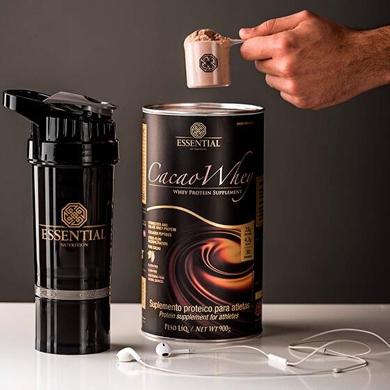 Cacao Whey Hydrolyzed 900g Essential Nutrition - Imagem 3