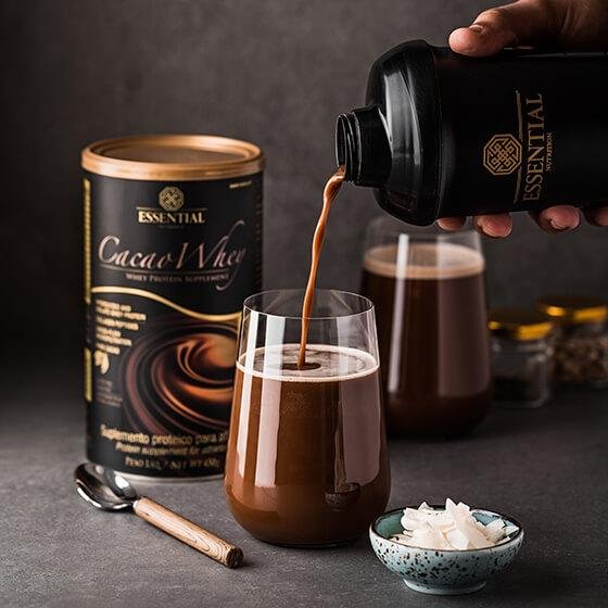 Cacao Whey Hydrolyzed 900g Essential Nutrition - Imagem 4