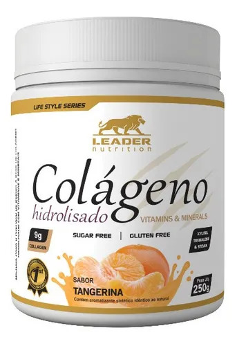Colágeno Hidrolisado Sabor Tangerina 250g Leader Nutrition
