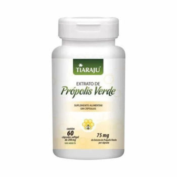 Extrato de Própolis Verde 75mg 60 Capsulas Tiaraju