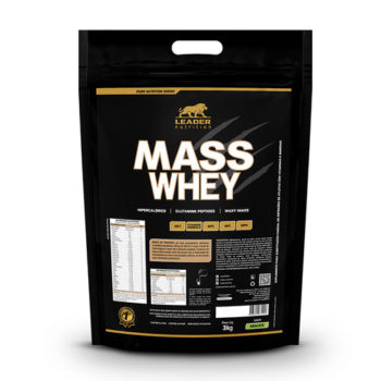 Mass Whey 3kg (3000g) Hipercalórico e Hiperproteico Leader Nutrition