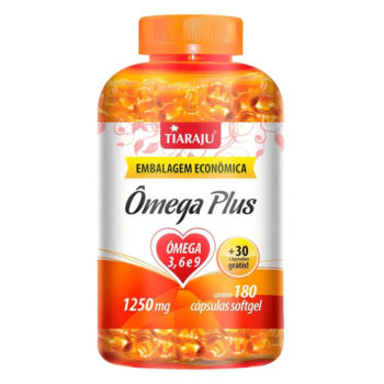 Omega Plus 3, 6 e 9 1250mg 180 e 30 Capsulas Tiaraju