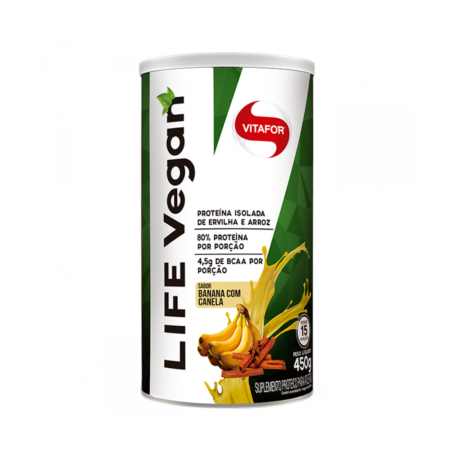 Life Vegan Banana com Canela 450g Vitafor